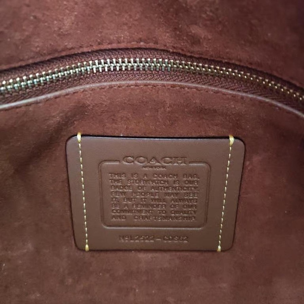 Coach Brown Leather Shoulder Bag - Coach New York - Picture 3 of 4